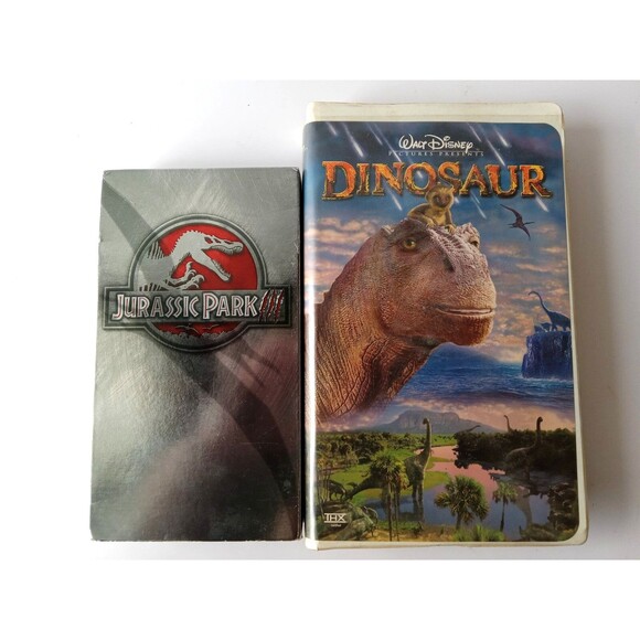 Walt Disney's Dinosaur & Jurassic Park III (Set of 2 VHS, 2001) - Picture 1 of 11